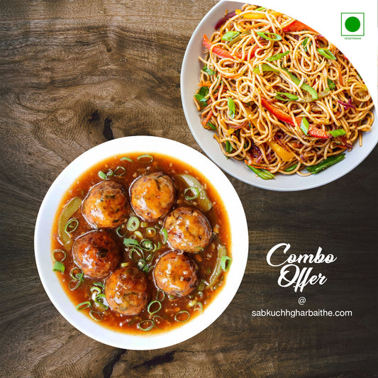 Manchurian Gravy With Vegetable Noodles